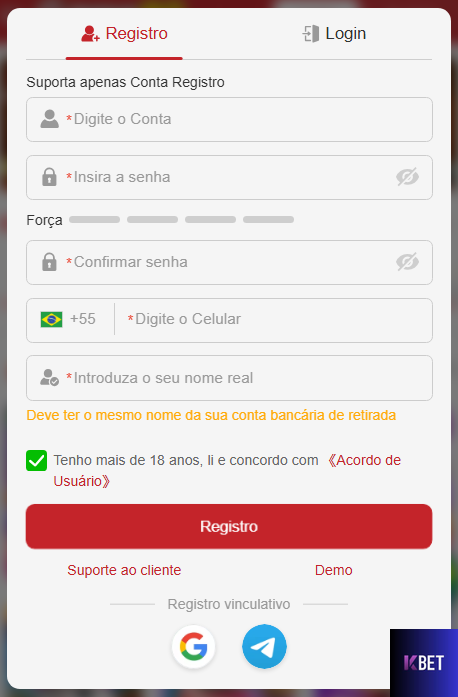 Experiência de Jogos kbet.com